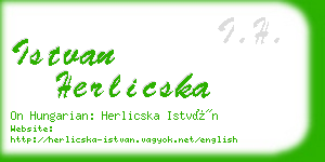 istvan herlicska business card